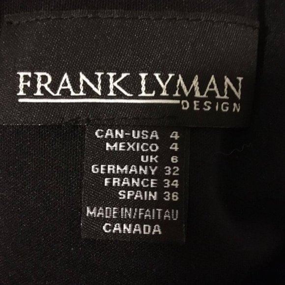 New Frank Lyman Design Ladies Formal Dress Black Sequence Glitter NWL Small Wedd - Picture 6 of 6